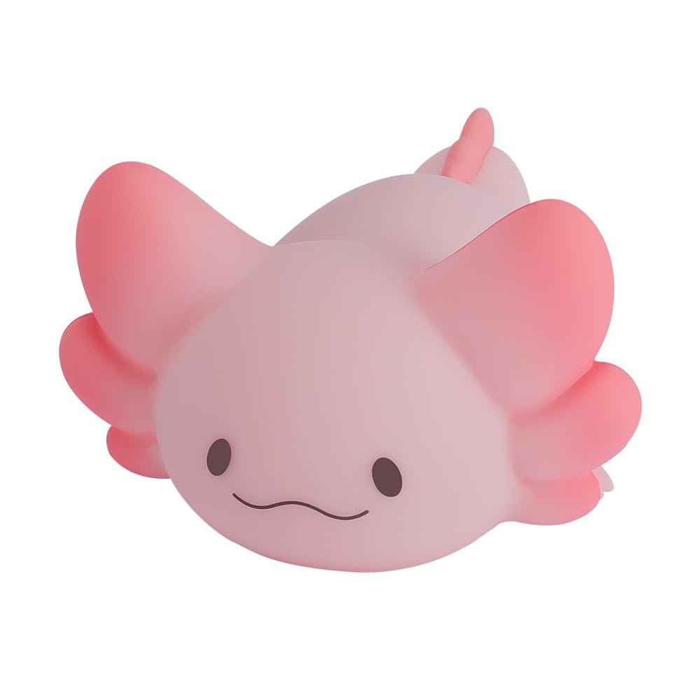 LOVERUIS Cute Night Light for Kids Axolotl Night-Light Baby Girl Squishy NightLight 1/3 Hour Timer Light Dimmable Nursery Lamp Colorful Nightlight Gift for Kid Toddler Kawaii (Remote)
