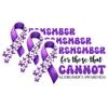 (3 Pack) Alzheimers Awareness Decals - Purple Butterfly - Remember Decal - 3 Inches On Longest Side - Easy Peel & Apply - Made in USA - 3MCS8547 view 1