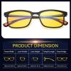 Dollger Night Vision Glasses for Driving Square Anti Glare UV400 Protection Lightweight Nighttime Yellow Eyewear for Men and Women view 4