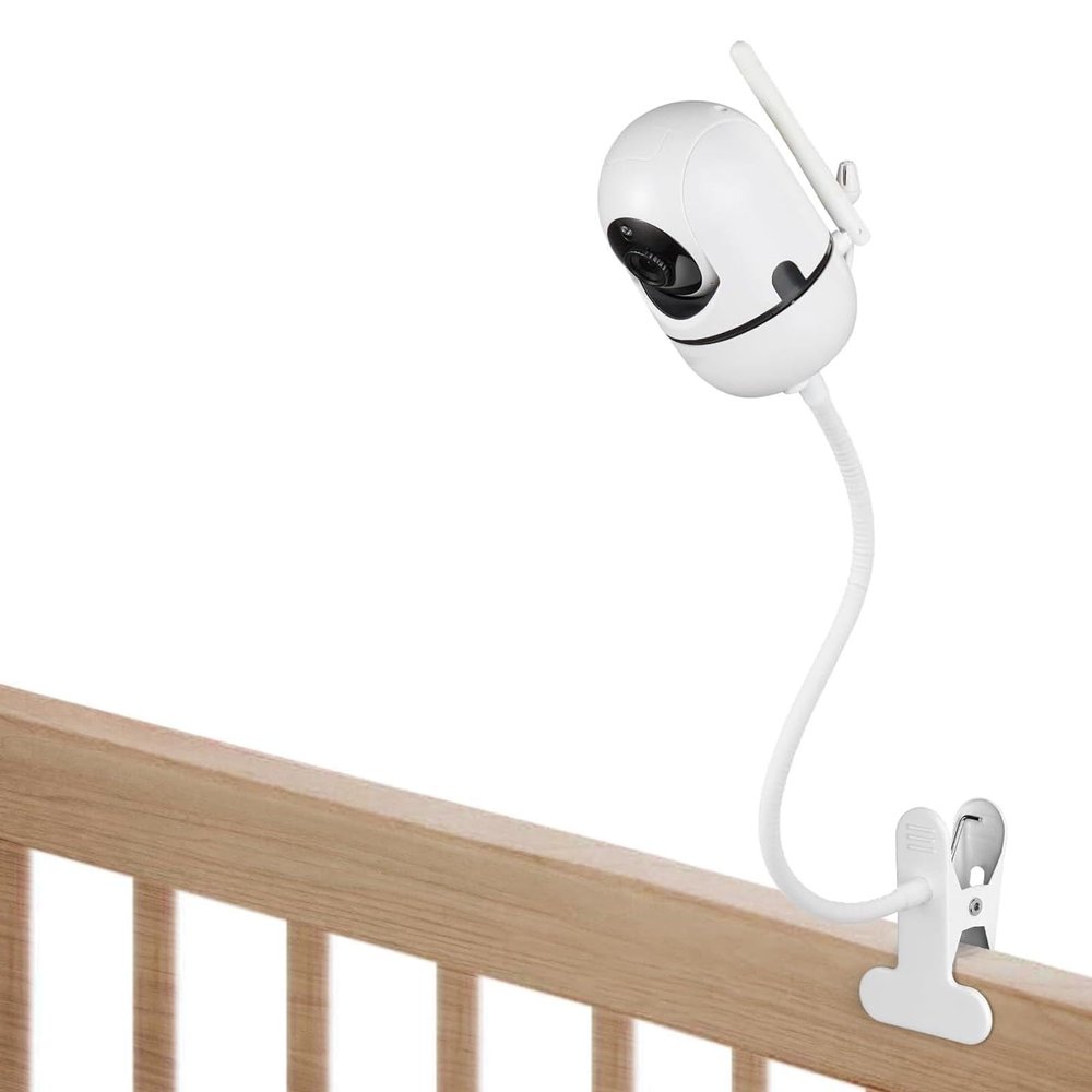 ASHATA Baby Monitor Mount for HB65 HB6550 HB6558 HB66 HB248, Flexible Baby Monitor Mount Arm Bracket Holder 1/4 Inch Screw, Adjustable Viewing Angle, 11.8in