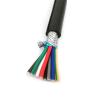 ACFFVBW Coiled Extension Cord, Control Signal Cable 2 Meters 22AWG 0.2-1.5mm2 Multiple Cores Shielded Loom Black(Black 0.2,2 Meter 8 core) view 1