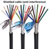 ACFFVBW Coiled Extension Cord, Control Signal Cable 2 Meters 22AWG 0.2-1.5mm2 Multiple Cores Shielded Loom Black(Black 0.2,2 Meter 8 core) view 2