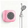 Elmocin Mini Bluetooth Shower Speakers, Portable Wireless Speaker with Suction Cup, Pairs Easily to Phones, Tablets, Computer, Gift for Men & Women (Pink) view 1