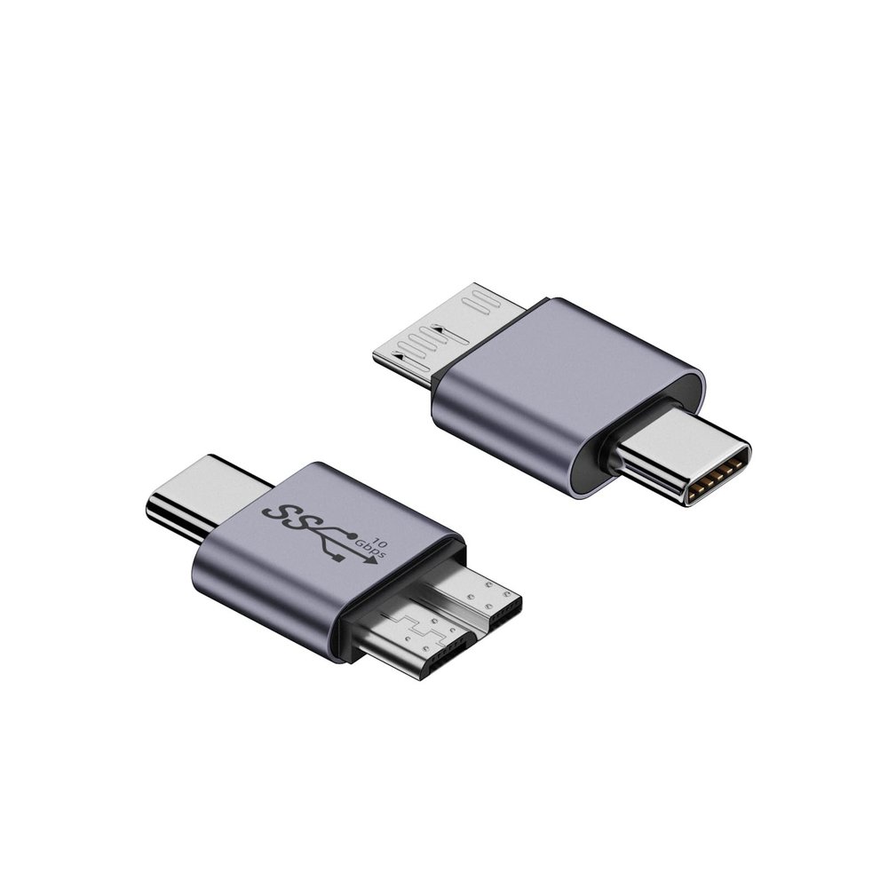 USB Type C Female to MicroB Male Adapter Type C USB Male to MicroB Adapter Connector for Hard Disk Phone