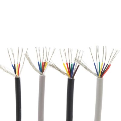 ACFFVBW Coiled Extension Cord, UL2547 10M Shielded Audio Cable 2-8 Cores 22-30AWG PVC Tinned Copper Wire(7Cores,24AWG)