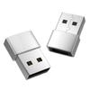 2Pack USB2.0 Male to Type C Female Adapter USB C Female to USB Male Adapter for Highly Speed Data Transfer Charging view 1
