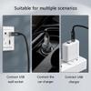 2Pack USB2.0 Male to Type C Female Adapter USB C Female to USB Male Adapter for Highly Speed Data Transfer Charging view 2