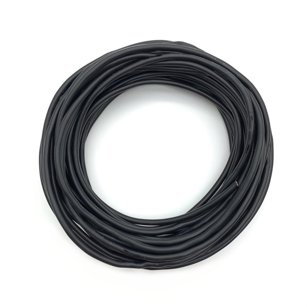 ACFFVBW Coiled Extension Cord, Signal Control Cable 26AWG Copper UL2547 Shielded 2-7 Cores 5-10 Meter Black Grey(Black,6Cores x 5 Meter)