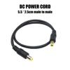 DC5.5mmx2.5mm to DC5.5mmx2.5mm Power Cable Cord with Multiple Length Optional for Routers Fan and More Devices view 3