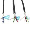 ACFFVBW Coiled Extension Cord, 1 Meter Communication Signal Wire 24-26 AWG 2-8 Core Pure Copper Twisted Pair Shielded(8 Core 26AWG Gray) view 4