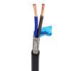 ACFFVBW Coiled Extension Cord, Control Signal Cable 2 Meters 22AWG 0.2-1.5mm2 Multiple Cores Shielded Loom Black(Black 1.5,2 Meter 2 core) view 1