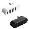 4 Port USB3.0 Hubs 180 Degree Rotatable USB Splitter with 3 USB Port 1 USB C Powered Data Port USB Extender for Laptop view 3