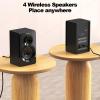 Bobtot Wireless Surround Sound System Home Theater System, 1000W Surround Speakers 8" Subwoofer 5.1/2.1 Channel Deep Bass with ARC Optical Bluetooth Karaoke Input view 4