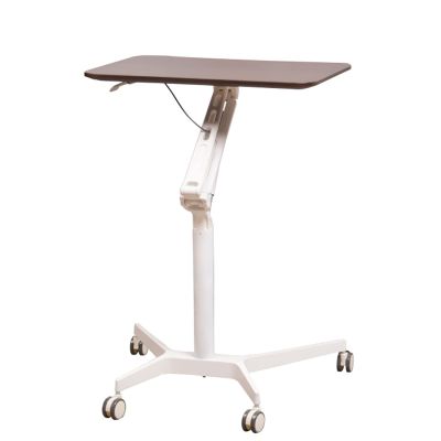 Adjustable Mobile Side Table with Wheels - Overbed Computer Table for Reading & Nursing, Ideal for Bedridden & Elderly, Height Adjustable Sofa End Table