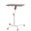 Adjustable Mobile Side Table with Wheels - Overbed Computer Table for Reading & Nursing, Ideal for Bedridden & Elderly, Height Adjustable Sofa End Table view 1