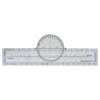 HanOaki Advanced Pilot Products Pilot Ruler for VFR and IFR Placard Transparent ABS Medium Size Heat-Resistant Aviation Navigation Tool Easy Read Markings(A) view 1