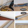 Screen Extension Cords Solution Wire Protector for Parking/Office/Hallways, Versatile Commercial Cable Cavity Metal, Aluminum Cord Covers for Wall Mounted TV(20x20mm(0.79x0.79)) view 2