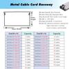 Screen Extension Cords Solution Wire Protector for Parking/Office/Hallways, Versatile Commercial Cable Cavity Metal, Aluminum Cord Covers for Wall Mounted TV(20x20mm(0.79x0.79)) view 3
