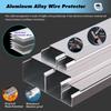 Screen Extension Cords Solution Wire Protector for Parking/Office/Hallways, Versatile Commercial Cable Cavity Metal, Aluminum Cord Covers for Wall Mounted TV(20x20mm(0.79x0.79)) view 4