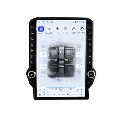 14.5 Inch Android Car Radio for Dodge RAM 1500 2500 3500 2013-2018 Truck Stereo Upgrade Tesla Style Touch Screen Carplay Android Auto GPS Navigation Head Unit (4-64GB)