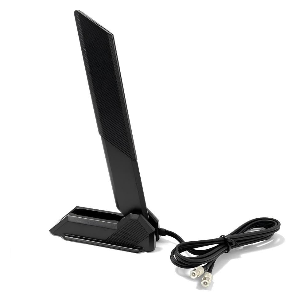 2.4/5/6GHz Tri Band WiFi 7 Gaming Motherboard Antenna Cable Replacement for MSI MEG Z890 GODLIKE/ACE,MEG Z790 ACE MAX,MPG Z790 Carbon MAX WiFi II, MAG B860,PRO B850-VC Magnetic Base (Black)