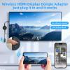 4K Wireless Display Adapter for TV, 5Ghz WiFi Miracast Dongle for Video and Audio Streaming from Laptops, Tablets, TVs/Projectors/Monitors, No Need for APP and Compatible with Android, iOS, Windows view 2