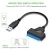 SATA to USB 3.0 Adapter for 2.5/3.5 Inch Hard Drive, USB to SATA Hard Drive Adapter with 12V 2A Power Supply, External HDD SSD Docking Station Cable Converter (02) view 2