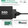 SATA to USB 3.0 Adapter for 2.5/3.5 Inch Hard Drive, USB to SATA Hard Drive Adapter with 12V 2A Power Supply, External HDD SSD Docking Station Cable Converter (02) view 3