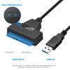 SATA to USB 3.0 Adapter for 2.5/3.5 Inch Hard Drive, USB to SATA Hard Drive Adapter with 12V 2A Power Supply, External HDD SSD Docking Station Cable Converter (02) view 4