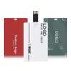 Custom Name Card USB Flash Drive, Personalized Logo Credit Card USB Drives for Business, Promotional Gifts, Corporate Events, Branding Materials, with Optional Custom Packaging (100,4 GB) view 2