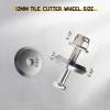 12MM Tile Cutters Scoring Wheel 14A for All Sigma Pull Handle Alloy Manual Tile Cutting Whee for Ceramic Tile, Ceramics, Porcelain, Glass, Alloy Tile Cutter Scoring Wheels Replacement - 2Pcs view 2