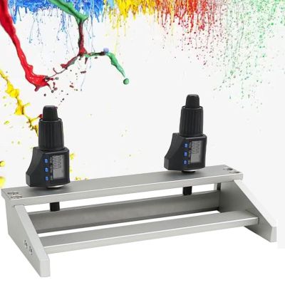 SICWEDIM 100/150/200/300mm Digital Display Film Applicator, Stainless Steel Wet Film Preparation Device, with Micrometer, 1-6000m Adjustable, Graduation Value 1m (300mm)