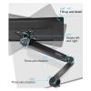 RYEAZIQI 17-34" Desktop Gas Spring LCD LED Monitor Holder Articulated Arm Full Motion Strut TV Stand PC Mount Base Support VESA M5(M5 Black) view 4