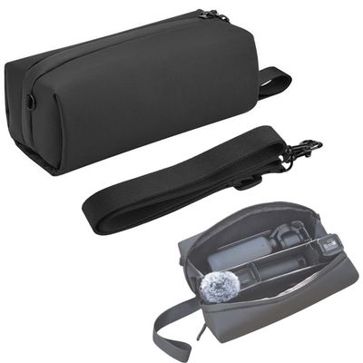 XYYORITRIX Carrying Case Compatible with Osmo Pocket 3/2/Osmo 360/Insta360 Go Ultra/Insta360 X5/X4Portable Storage Travel Bag with Shoulder Strap PU Leather Waterproof Dustproof
