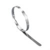 100pcs 304 Stainless Steel Cable Ties 6 Inch Self Locking Metal Zip Ties Heavy Duty Wire Fasteners Marine Grade Cable Straps for Exhaust Wrap Outdoor Cable Management Heat Resistant view 3