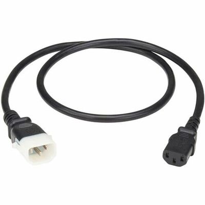 Eaton Tripp Lite Series PDU Power Cord, C13 to P-Lock C14 - Heavy-Duty, 15A, 250V, 14 AWG, 4 ft. (1.2 m), Black - For PDU, Computer, Monitor, HDTV, Printer, Server, UPS, Network Device, Switch, Workst