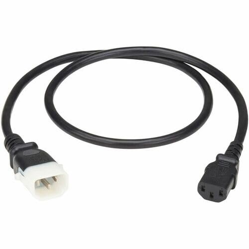 Eaton Tripp Lite Series PDU Power Cord, C13 to P-Lock C14 - Heavy-Duty, 15A, 250V, 14 AWG, 4 ft. (1.2 m), Black - For PDU, Computer, Monitor, HDTV, Printer, Server, UPS, Network Device, Switch, Workst