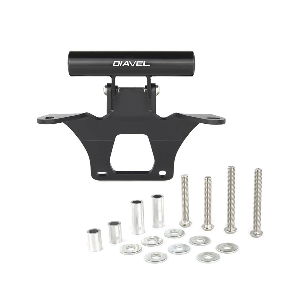 AXVBXZ Motorcycle Accessories Mount Navigation Plate Bracket Windshield Stand Phone Holder Compatible with Ducati Diavel V4 2023 2024 2025(Type 5 Diavel Logo)