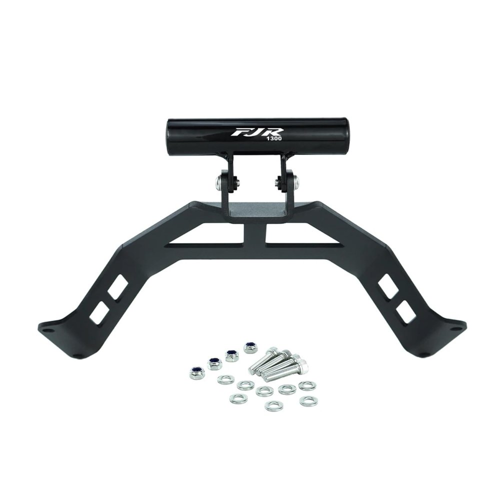 AXVBXZ Motorcycle Mount Navigation Plate Bracket Compatible with Yamaha FJR1300 2013-2024 Aluminum Windshield Mount Phone Stand Holder(Type 5 FJR1300 Logo)