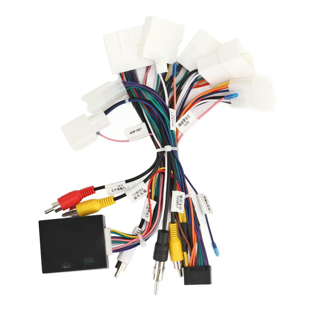 Car Stereo Radio Wiring Harness with USB CANBUS Adapter, 16 Pin Radio Wiring Harness Kit, Plug and Play Installation for Tacoma, Supports