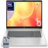 HP 17.3" Touchscreen Laptop Computer, 64GB RAM 2TB SSD, Intel Core Ultra 7 255U Processor, HD+ 1600 x 900 Display, Backlit Keyboard, Windows 11, SageNova Earphones, Silver view 1