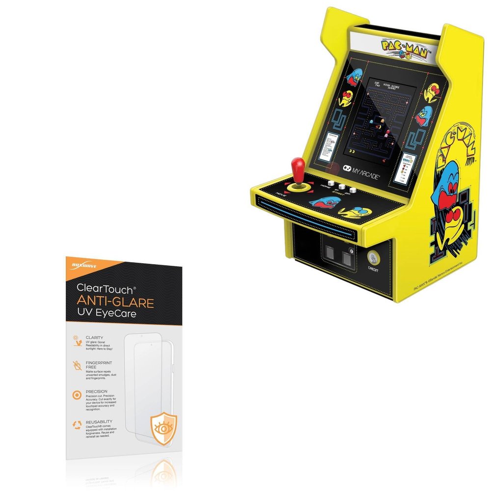 BoxWave Screen Protector Compatible with My Arcade Pac-Man Micro Player Pro - ClearTouch Anti-Glare Anti-UV EyeCare (2-Pack), Filters Out Harmful Blue Light Reduce Fatigue