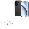 BoxWave Stand and Mount Compatible with vivo X200 FE (6.31 in) - Pocket Aluminum Stand 3-in-1, Portable Multi Angle Viewing Riser - Metallic Silver view 1