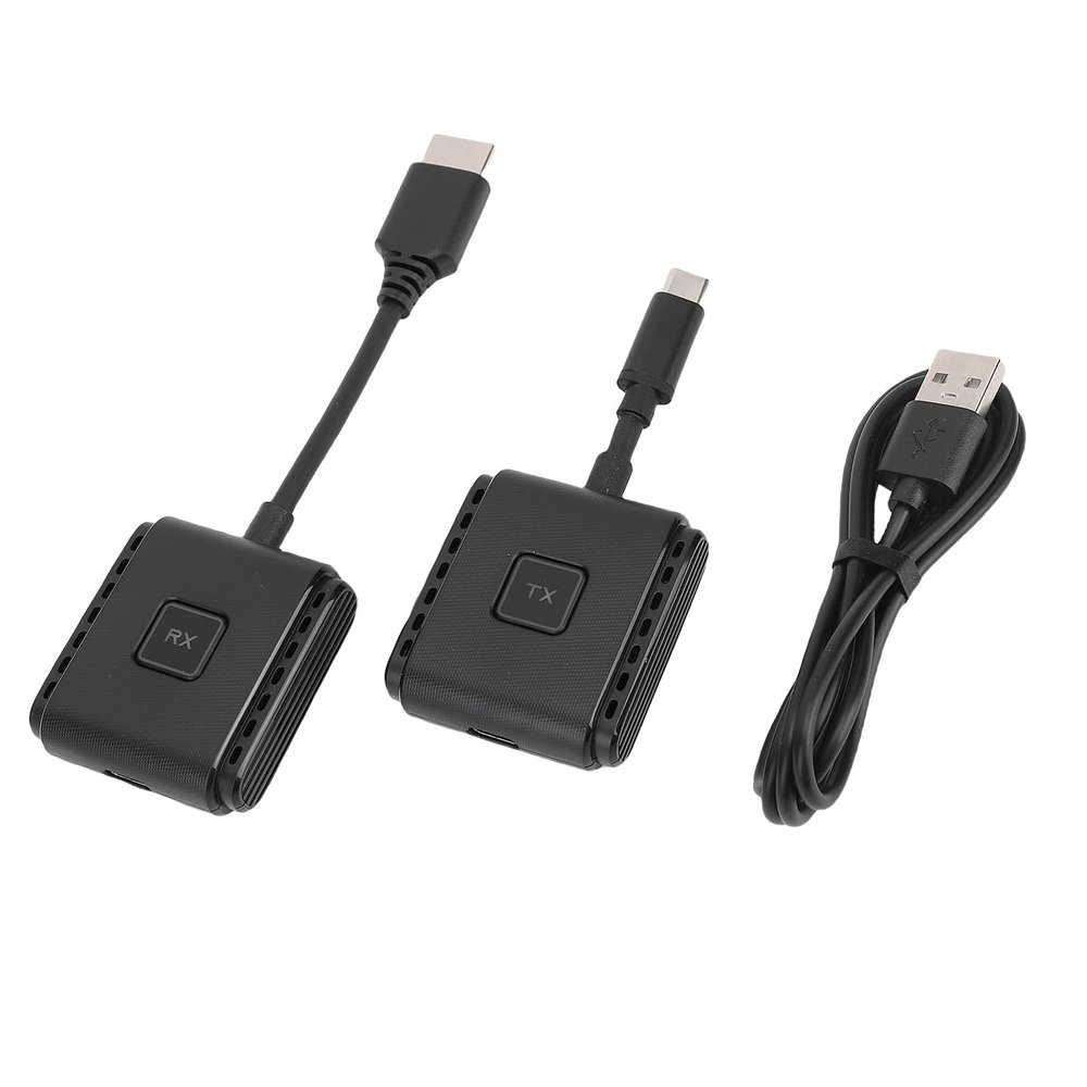 GOWENIC Wireless HDMI Transmitter and Receiver 164FT / 50M, Portable 2.4G + 5G Wireless HDMI Extender Kit, Plug & Play for Video to Monitor from PC/Smartphone/Laptop