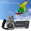 Yoidesu 2.7K 56MP Video Camera Camcorder, 16X Digital Zoom Vlogging Camera with LED Light, 2.8Inch 270 Degree Rotating Screen Camcorders for Travel, Meeting, Studying view 4