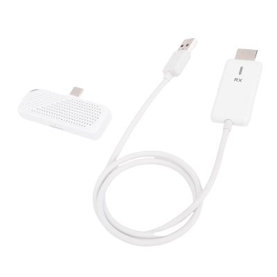 GOWENIC Wireless HDMI Transmitter and Receiver 164FT / 50M, Portable 5G Wireless HDMI Extender Kit with Type C Plug for Video to Monitor from PC/Smartphone/Laptop