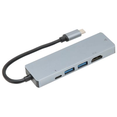 USB C Hub 5 in 1, USB Hub with Ethernet Port, Speed Data and 100W PD Charging, Aluminum Alloy USB C Adapter for Laptop Tablet PC Pro Air