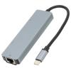 USB C Hub 5 in 1, USB Hub with Ethernet Port, Speed Data and 100W PD Charging, Aluminum Alloy USB C Adapter for Laptop Tablet PC Pro Air view 3
