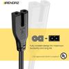(10-Pack) Polarized Power Cord, 15ft. 2 Prong AC Power Cable, Compatible with Vizio D, E, M Series HDTV TV, Vizio Sound Bar, TV Power Cord Replacement. (15-Feet) view 3