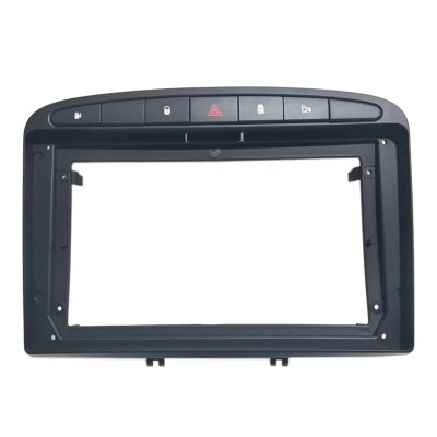 Frame Audio Fitting Adaptor Dash Trim Facia Panel 9inch Compatible with 308 408 2007-2013(Black)